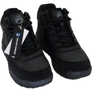 POLAR RANGE Men's Lundar Black Outdoor Boots Size 8 - Fast Shipping!